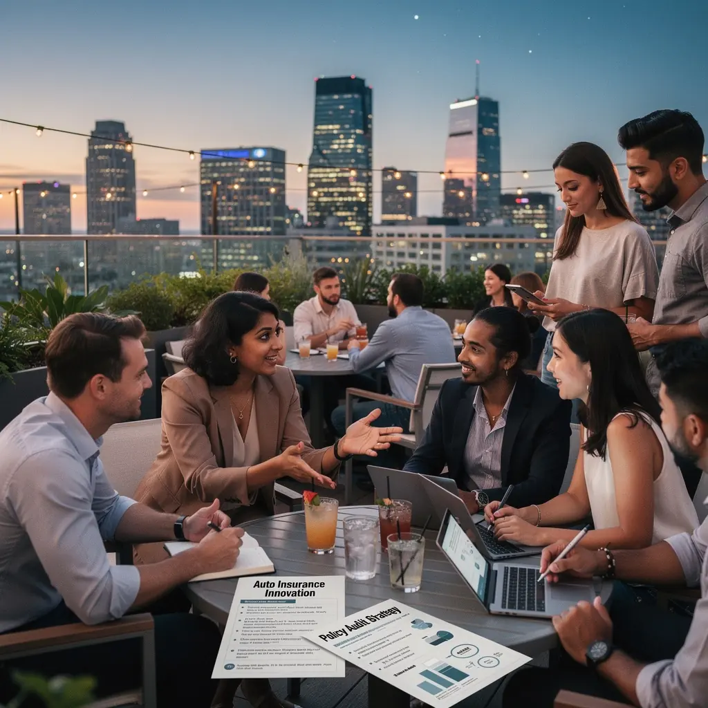 Zdjęcie przedstawiające osobę analizującą dokumenty ubezpieczeniowe w biurze planowania ubezpieczeń samochodowych.