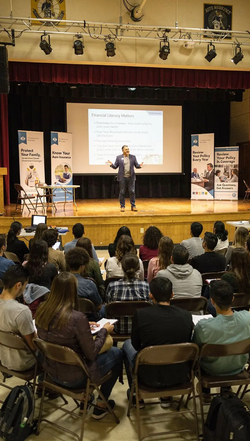 Zdjęcie uśmiechniętej pary otrzymującej porady dotyczące ubezpieczenia samochodowego.