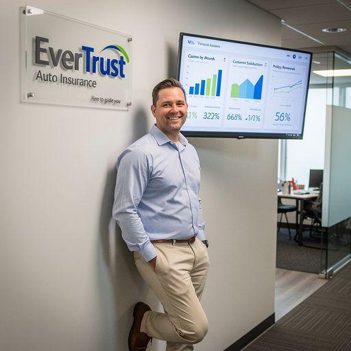 Grafika ilustrująca proces audytu ubezpieczenia samochodowego.